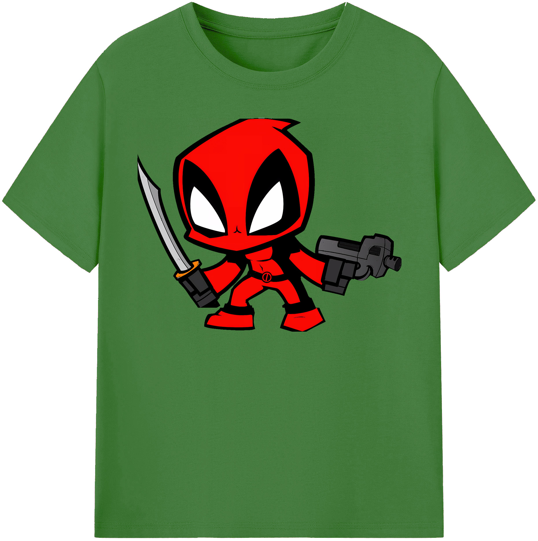 （画像用） Deadpool デッドプール レディースカジュアルプリントTシャツ（綿100％）